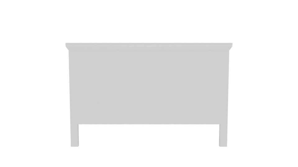 Stylish Wooden Bed Frame 3D - Professional 3D Model Render 5