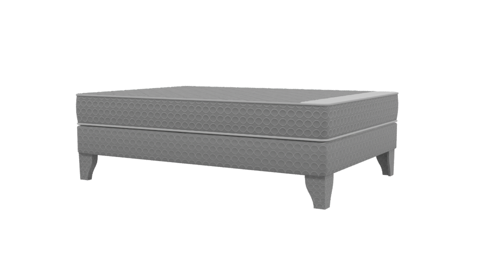Modern Double Mattress 3D Model - Professional 3D Model Render 3
