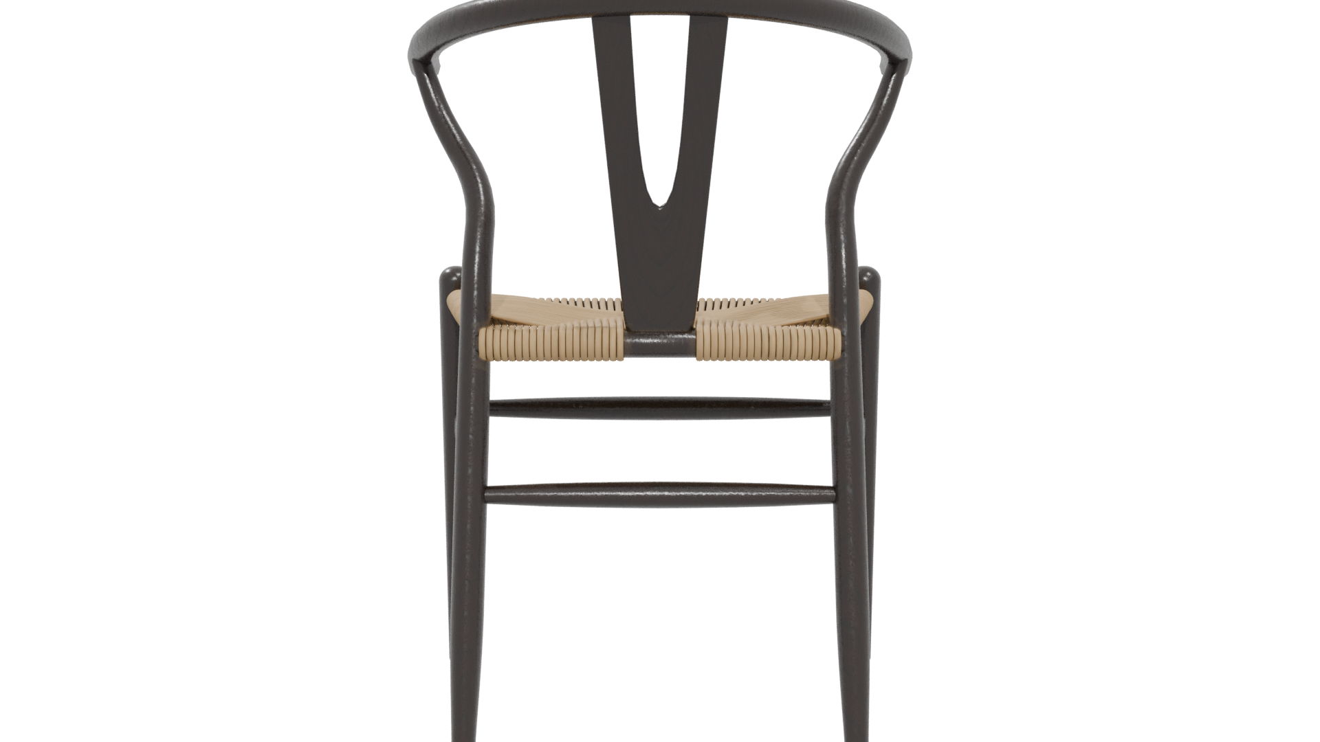 Stylish Wooden Dining Chair Model - Professional 3D Model Render 5