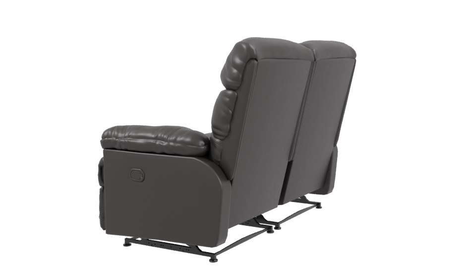 Comfortable Leather Loveseat Model - Professional 3D Model Render 3