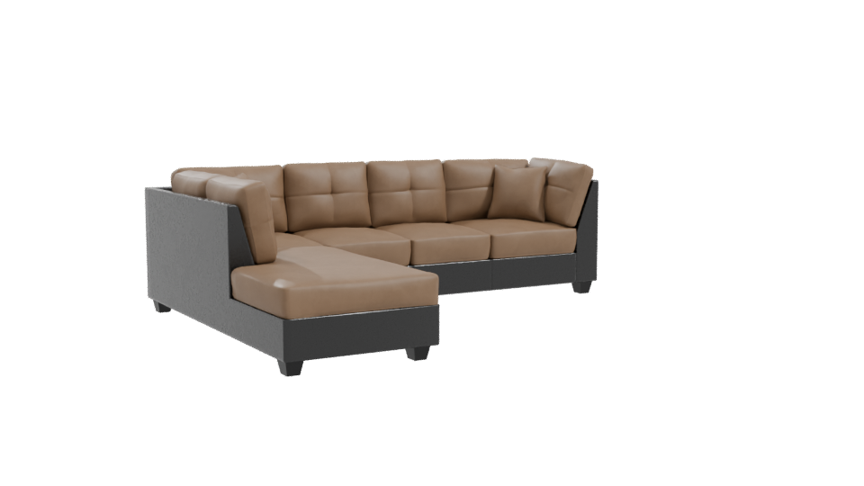 Cozy Sectional Sofa 3D Model - Professional 3D Model Render 10