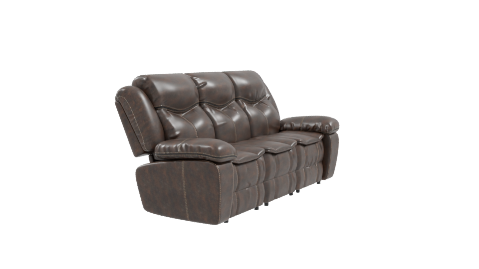 Stylish Leather Sofa 3D Model - Professional 3D Model Render 9