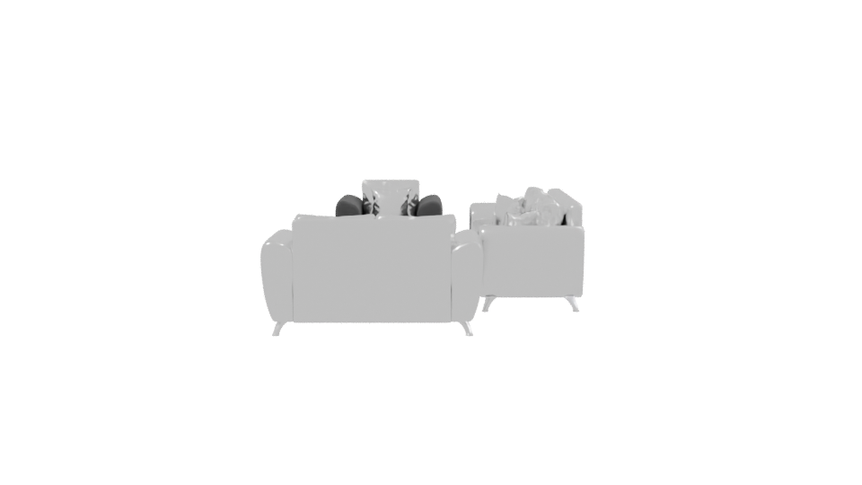 Contemporary Sofa Set 3D Model - Professional 3D Model Render 2