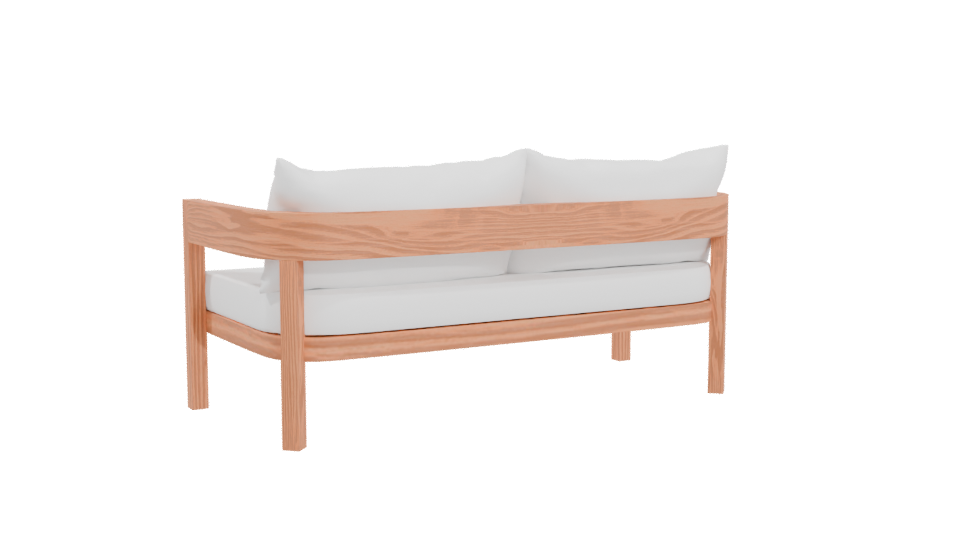 Modern Sofa 3D Model - Professional 3D Model Render 4