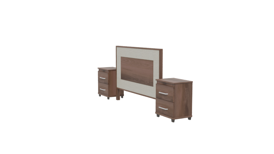 Modern Bedroom Furniture Set 3D - Professional 3D Model Render 13