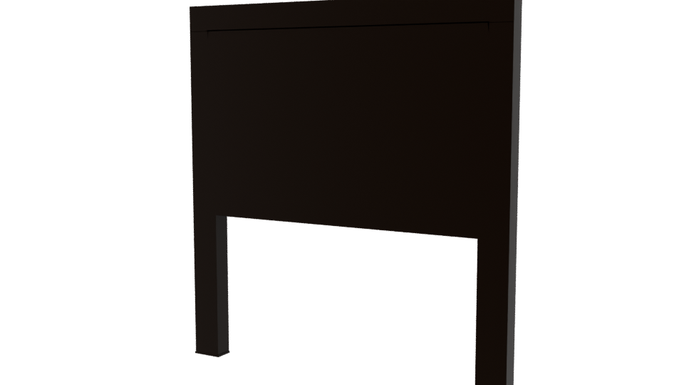 Elegant Modern Bed Headboard 3D - Professional 3D Model Render 6