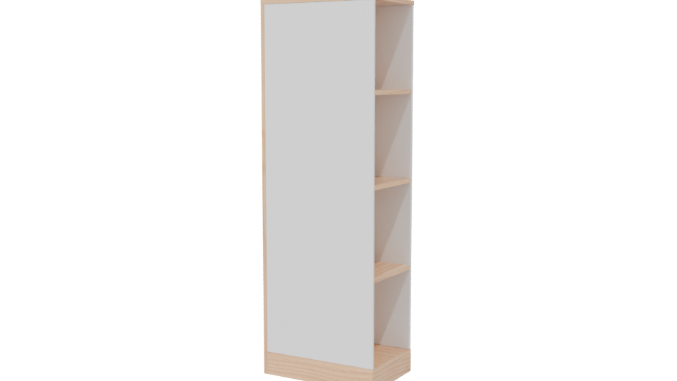Minimalist Storage Cabinet 3D Model - Professional 3D Model Render 6