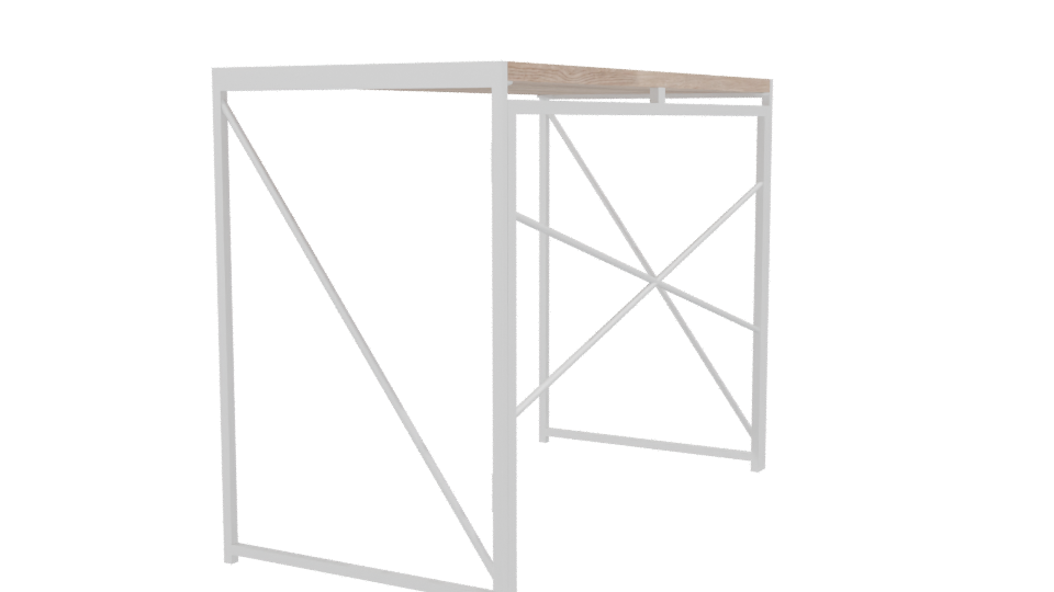 Modern Minimalist Desk 3D Model - Professional 3D Model Render 3