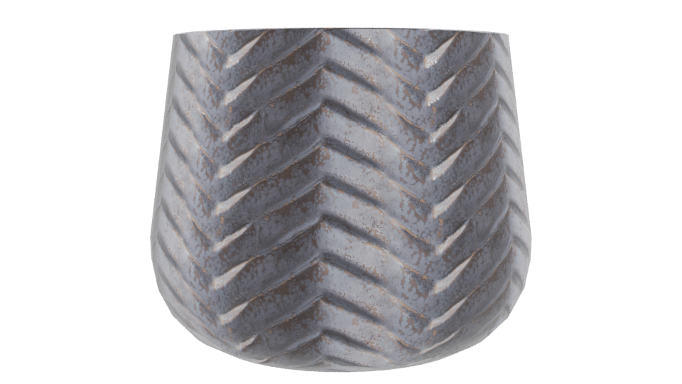 Textured Ceramic Planter Model - Professional 3D Model Render 9