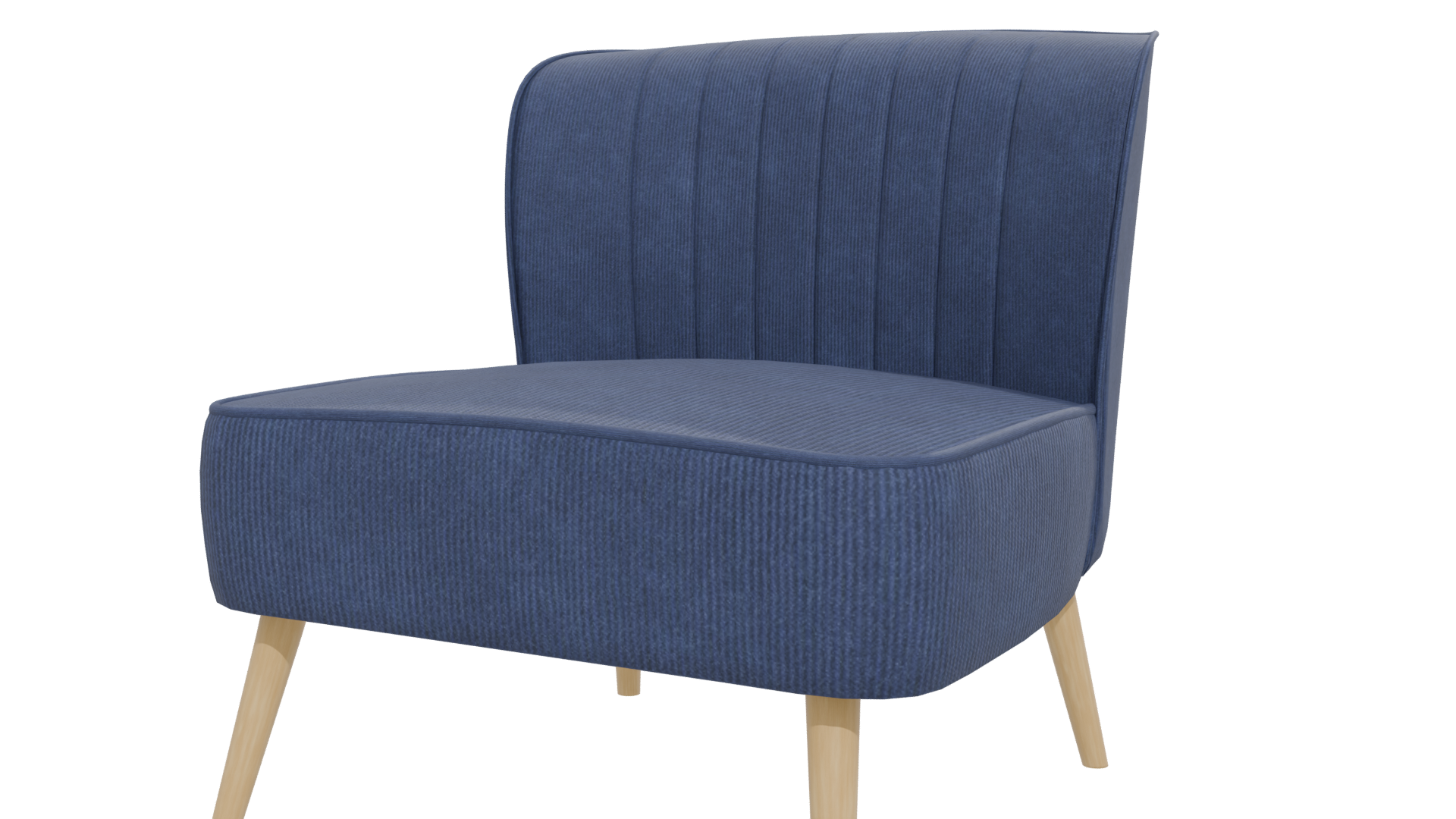 Stylish Fabric Accent Chair 3D - Professional 3D Model Render 27