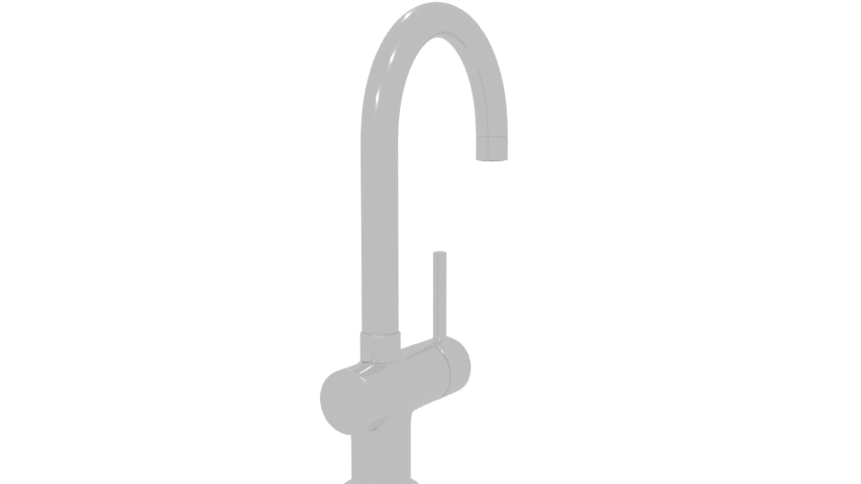 Modern Kitchen Faucet Model - Professional 3D Model Render 6