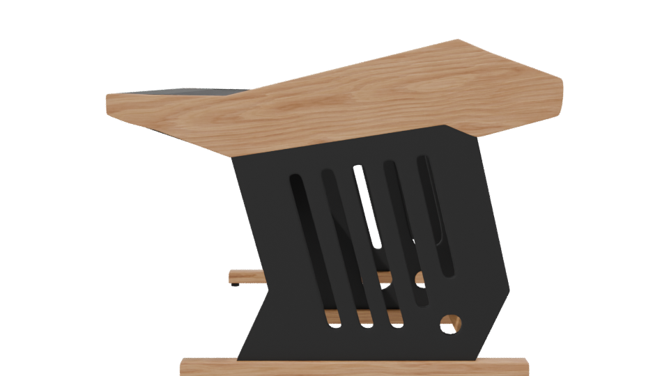 Modern Outdoor Fire Pit 3D - Professional 3D Model Render 2