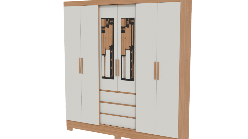 Modern Storage Cabinet 3D Model - Professional 3D Model Render 12
