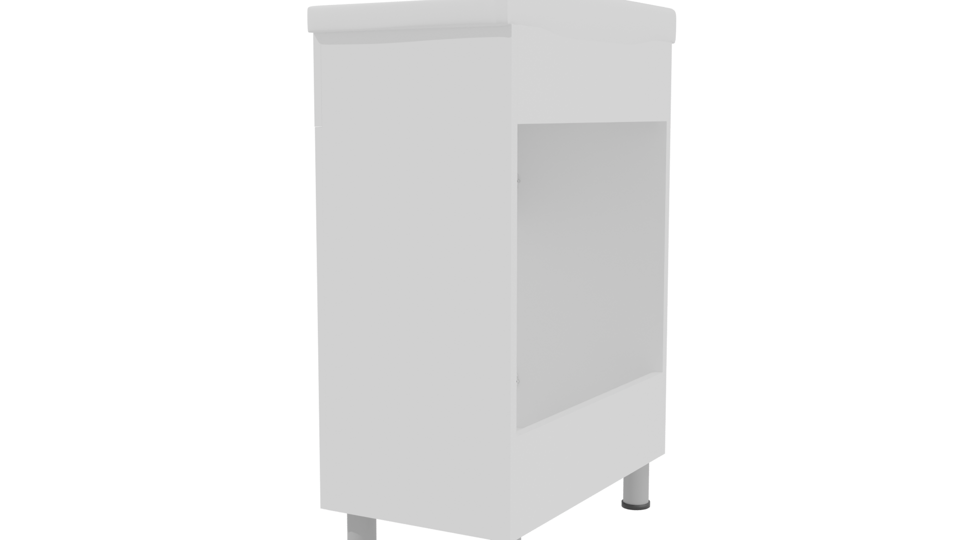 Stylish Bathroom Cabinet Model - Professional 3D Model Render 3