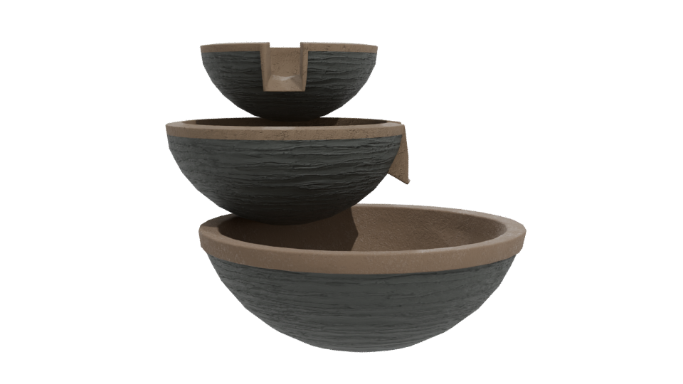 Stylish Tiered Fountain Model - Professional 3D Model Render 11
