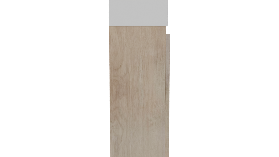 Minimalist Wooden Box Model - Professional 3D Model Render 8