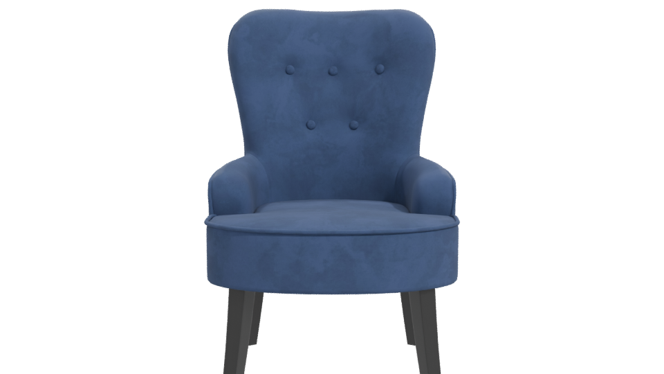 Stylish Fabric Accent Chair 3D - Professional 3D Model Render 11