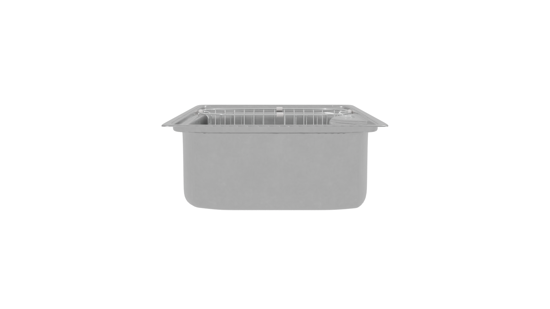 Stainless Steel Kitchen Sink Model - Professional 3D Model Render 11
