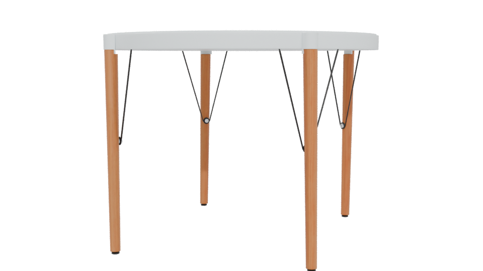 Stylish Round Dining Table 3D - Professional 3D Model Render 5