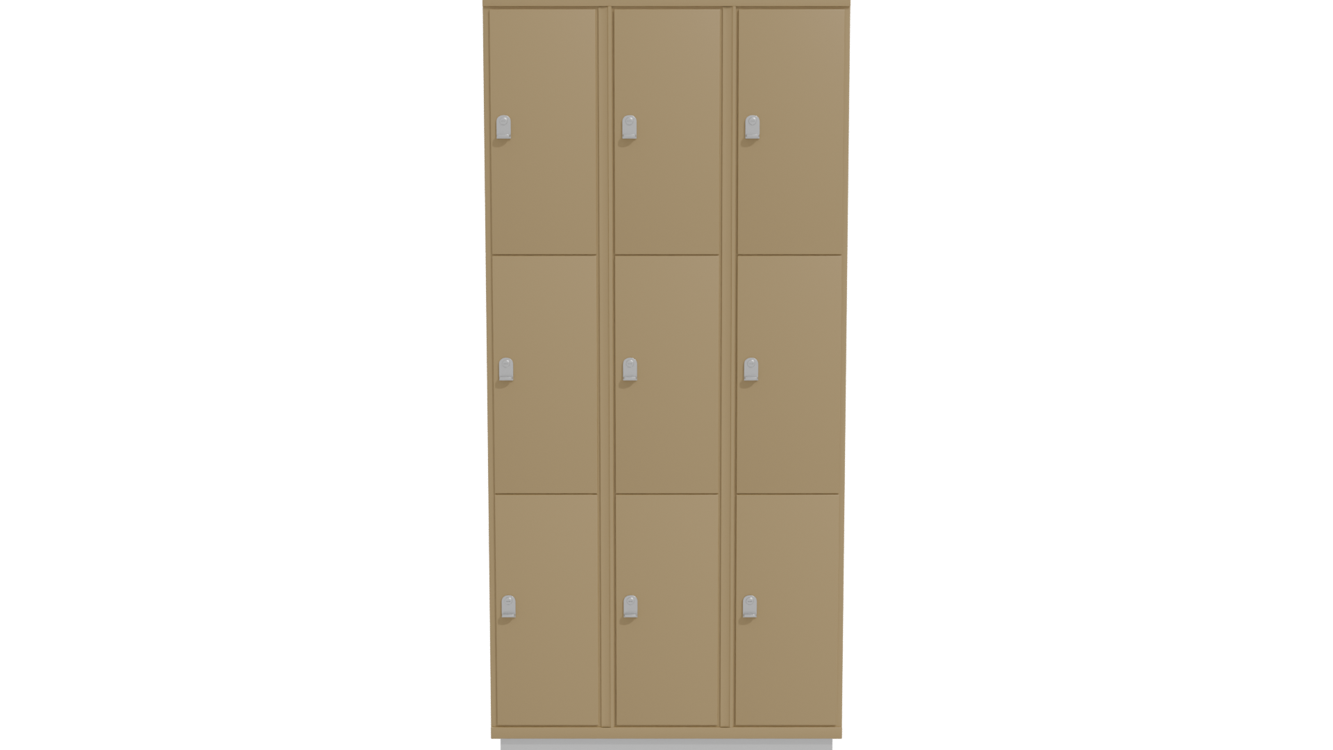 Metal Storage Locker Model 3D - Professional 3D Model Render 29