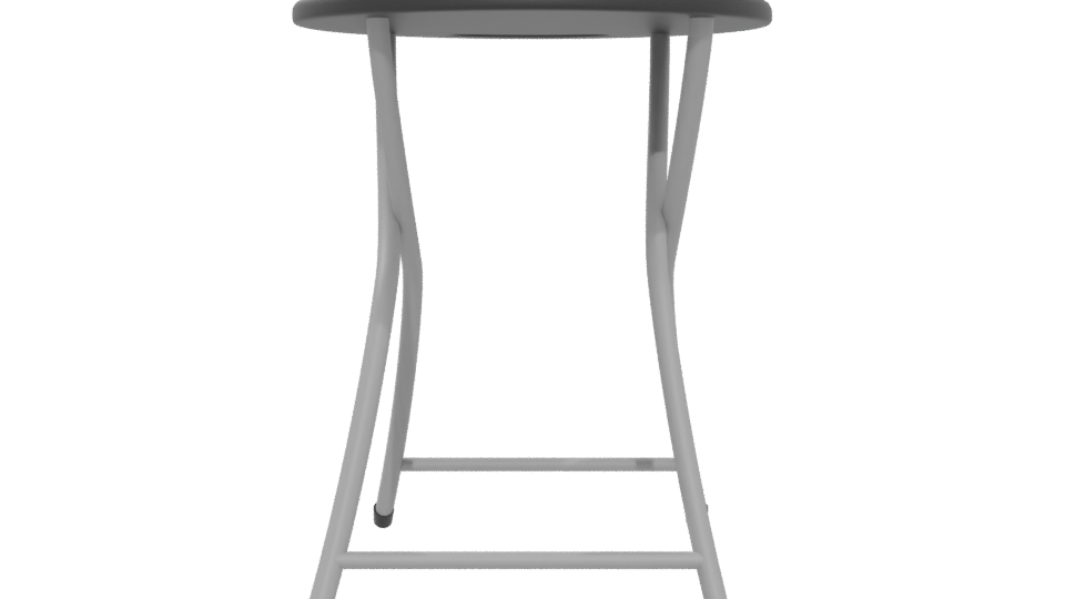 Minimalist Metal Bar Stool 3D - Professional 3D Model Render 5