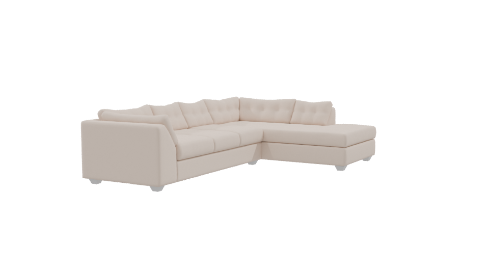 Elegant Sectional Sofa Model - Professional 3D Model Render 9