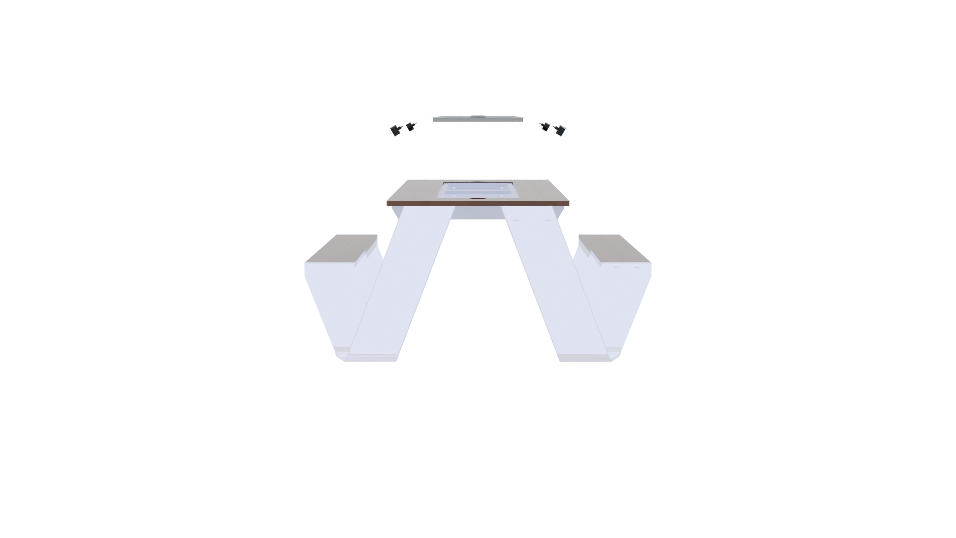 Stylish Modern Coffee Table 3D - Professional 3D Model Render 8