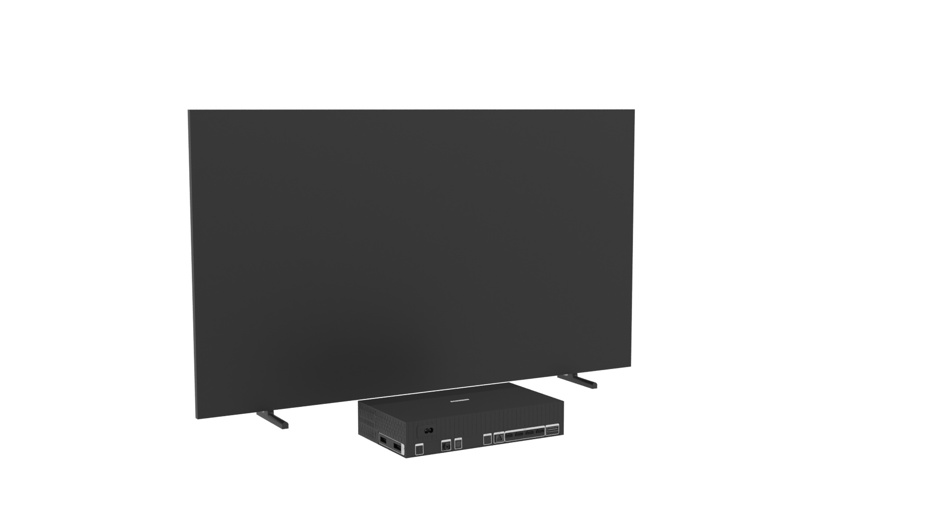 Sleek LED TV and Media Player - Professional 3D Model Render 10