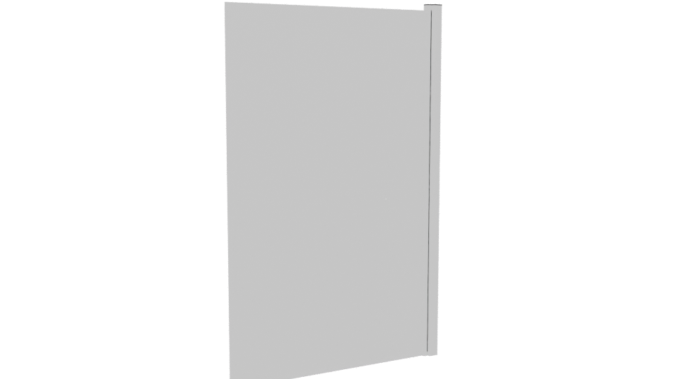 Stylish Glass Office Panel 3D - Professional 3D Model Render 4