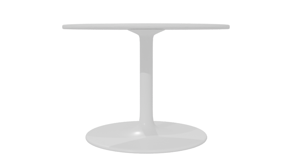Minimalist Round Dining Table 3D - Professional 3D Model Render 6