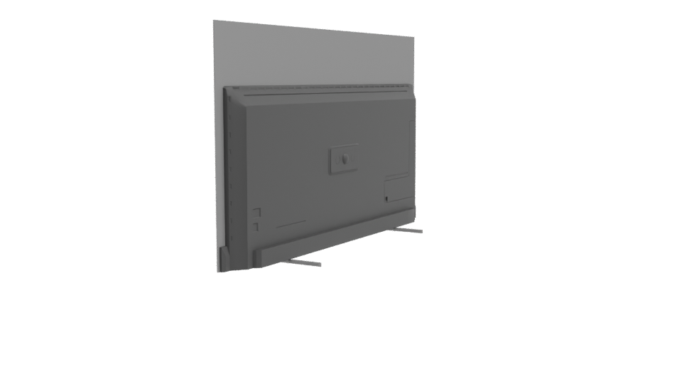 Sleek Modern Television 3D Model - Professional 3D Model Render 3