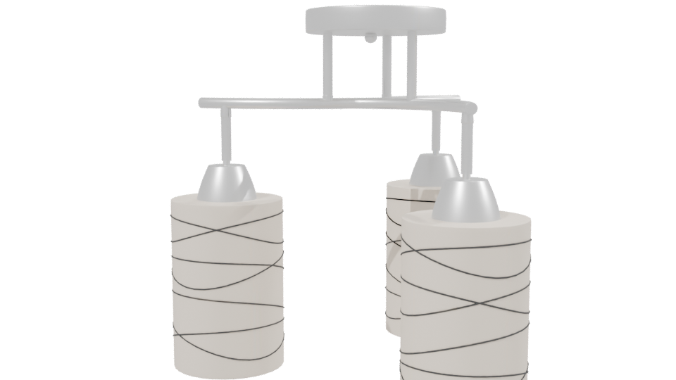 Stylish Modern Chandelier 3D - Professional 3D Model Render 2