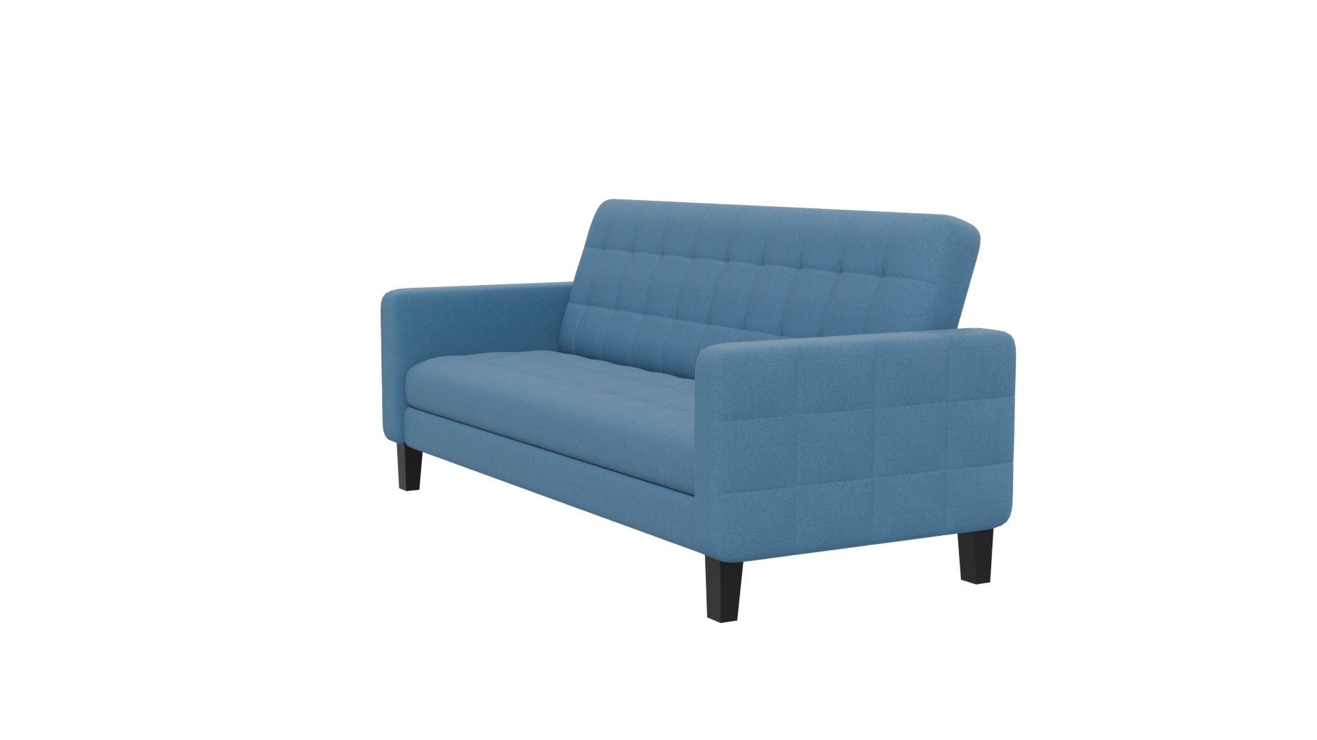 Blue Futon Sofa Model 3D - Professional 3D Model Render 28