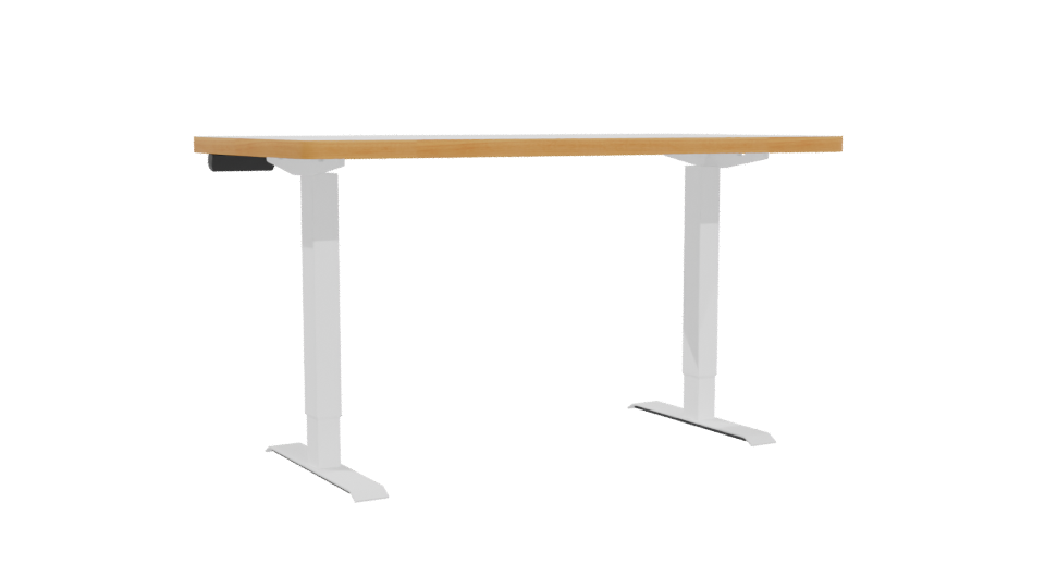 Elegant Minimalist Office Desk 3D Model - Professional 3D Model Render 4