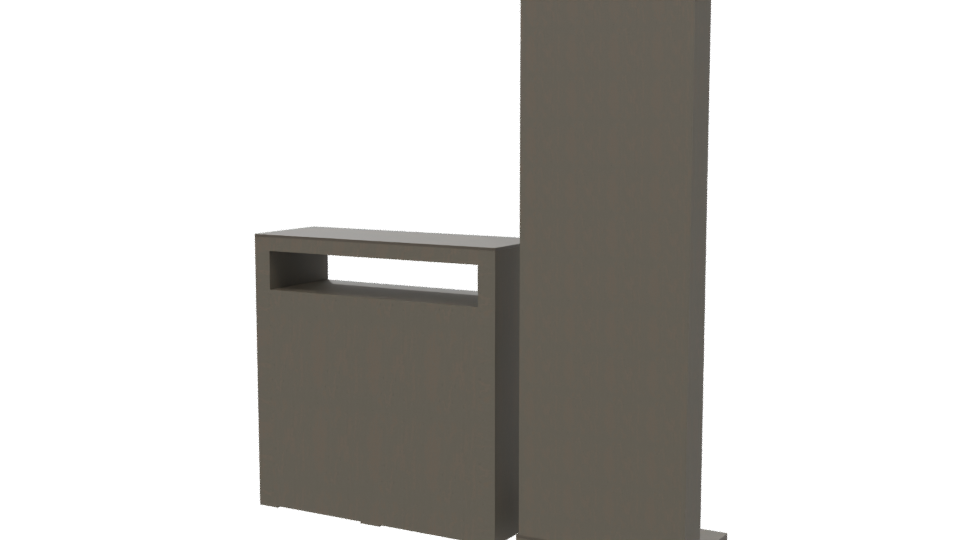 Stylish Bedroom Mirror and Dresser - Professional 3D Model Render 6