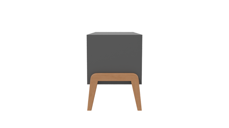 Contemporary Media Console 3D Model - Professional 3D Model Render 2