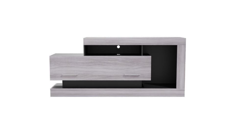 Minimalist Wooden Storage Unit 3D - Professional 3D Model Render 11