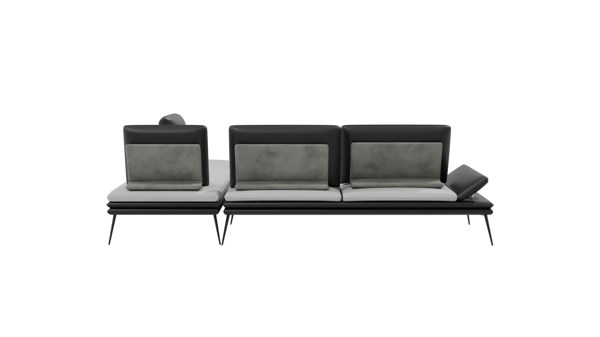 Contemporary L-Shaped Sofa 3D - Professional 3D Model Render 8