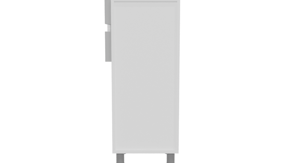 Modern 4-Drawer Storage Cabinet 3D - Professional 3D Model Render 5