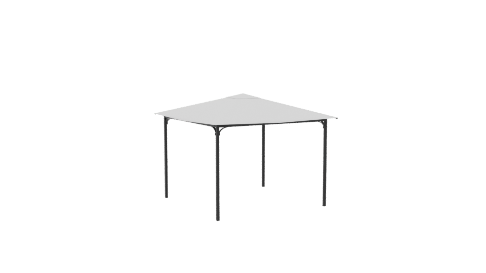 White Canopy Tent 3D Model - Professional 3D Model Render 4