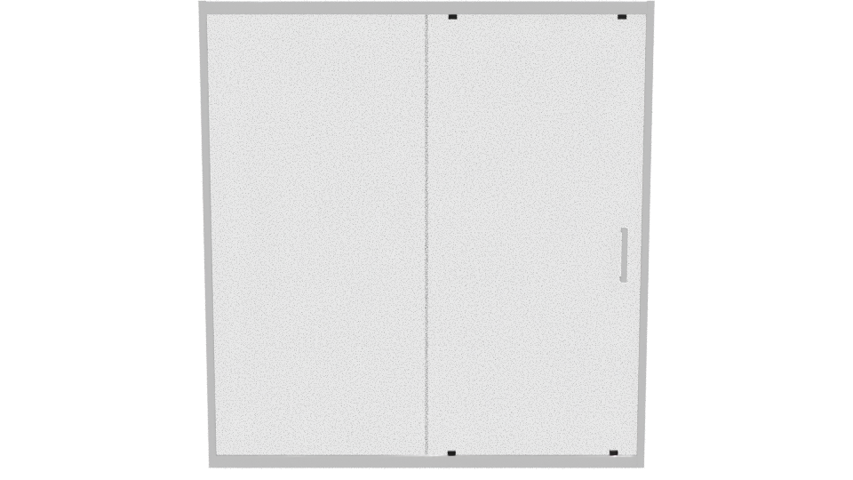 Stylish Modern Sliding Glass Door - Professional 3D Model Render 11