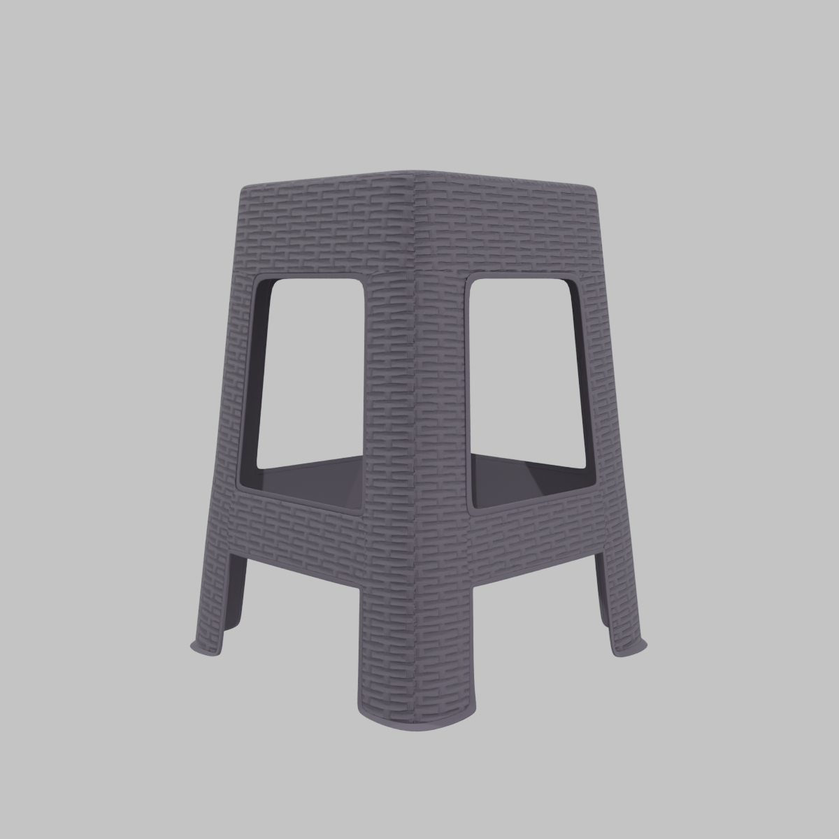 Stylish Plastic Stool 3D Model - Professional 3D Model Render 11