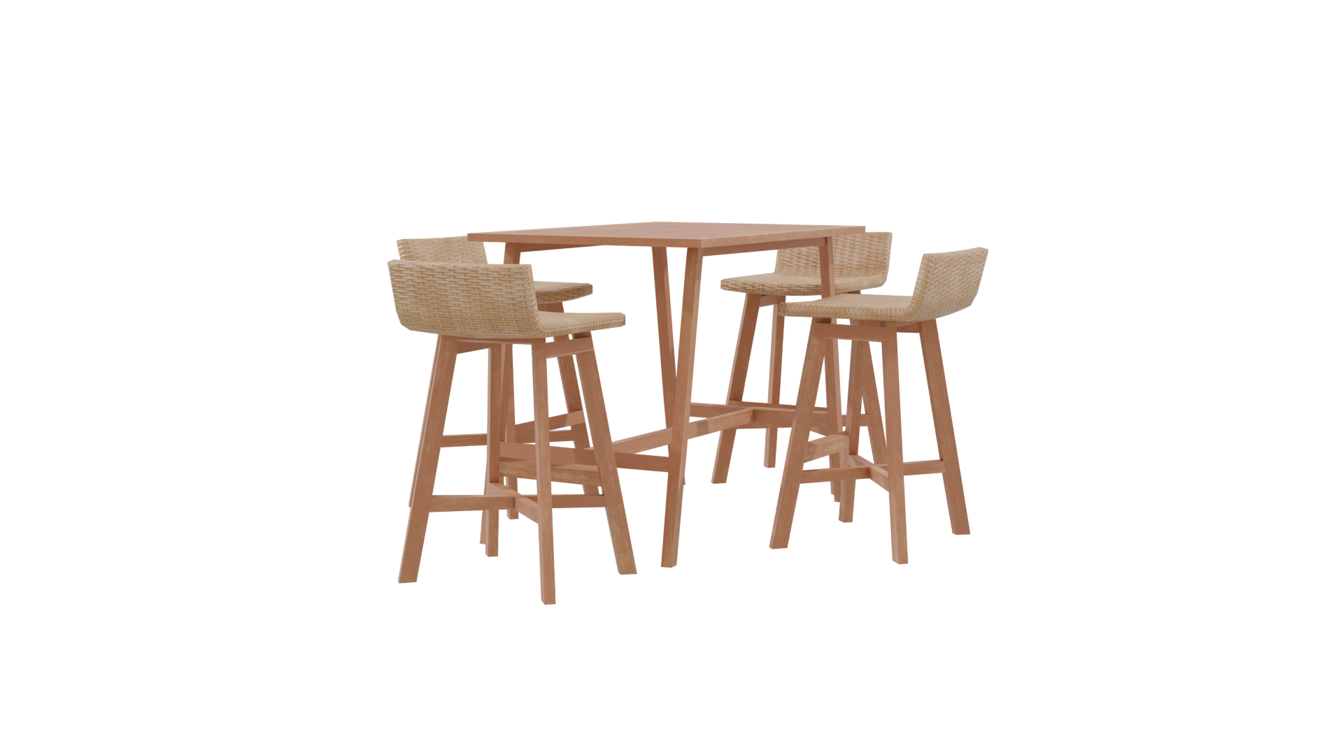 Stylish Modern Dining Set 3D - Professional 3D Model Render 9