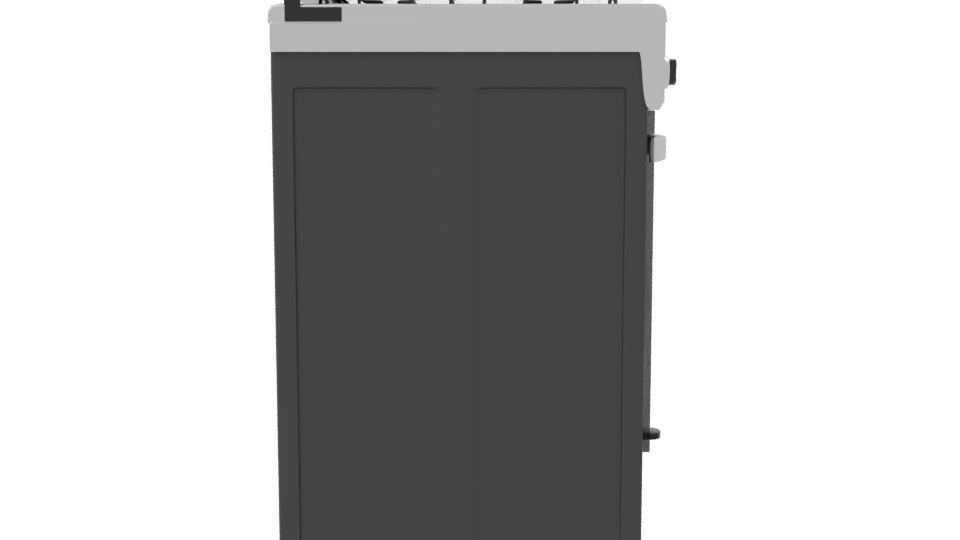 Stylish Kitchen Gas Oven Model - Professional 3D Model Render 8