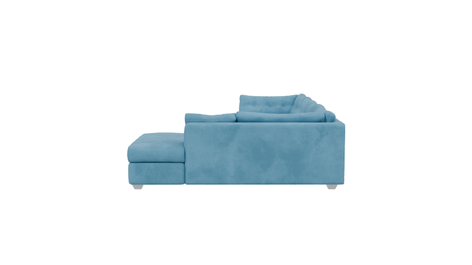 Stylish Sectional Sofa Model - Professional 3D Model Render 2