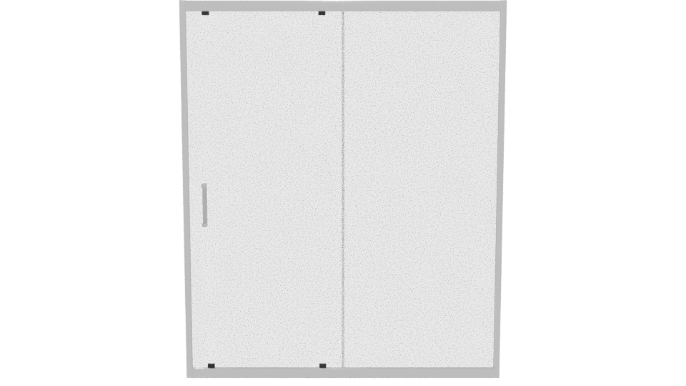Premium Sliding Shower Door 3D - Professional 3D Model Render 5