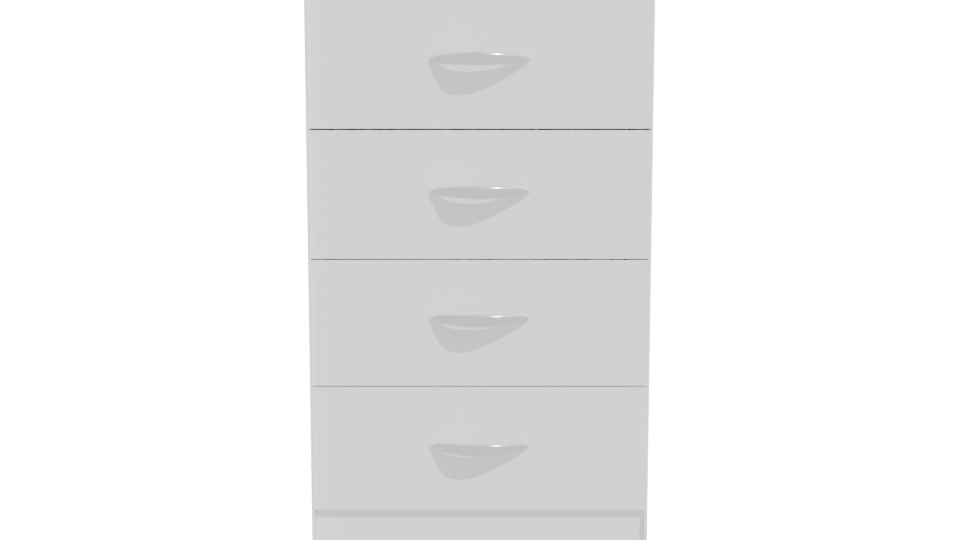 Sleek Modern Drawer Cabinet 3D - Professional 3D Model Render 11