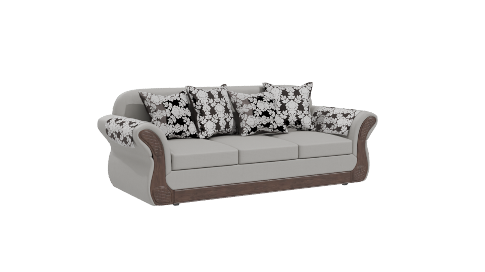 Elegant Fabric Sofa 3D Model - Professional 3D Model Render 10
