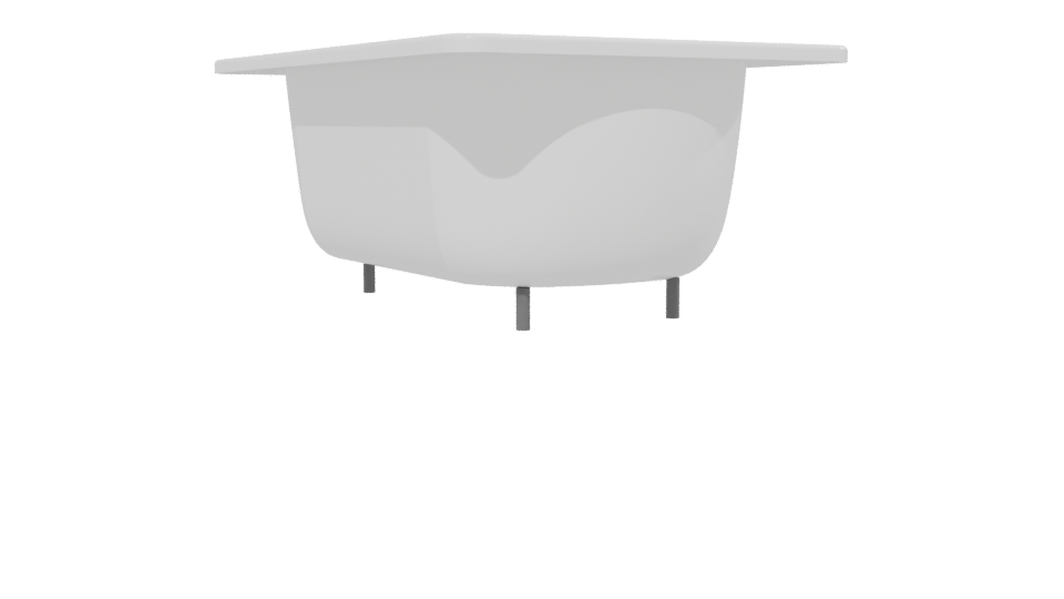 Elegant White Bathtub Model 3D - Professional 3D Model Render 13