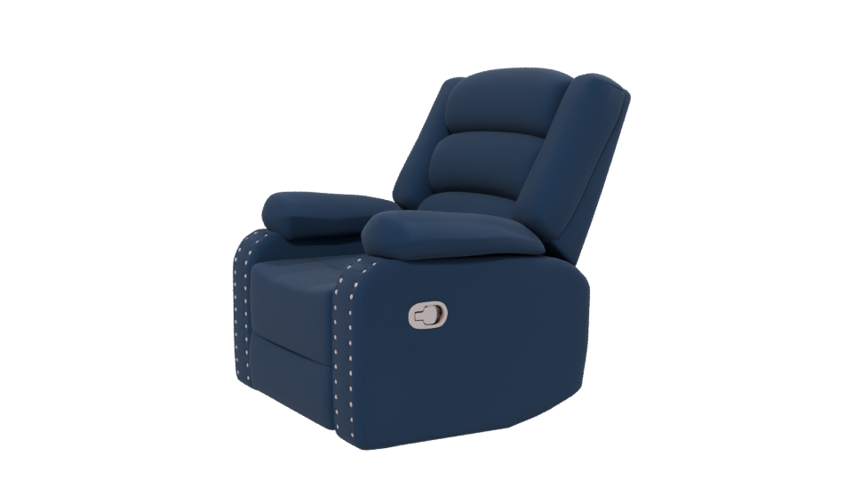 Stylish Recliner Chair 3D Model - Professional 3D Model Render 13